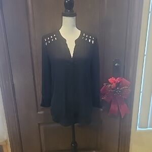 Elegant Black Women's Top